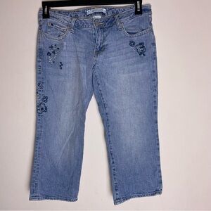 Aeropostale Y2K capri shorts size 5/6 boho gypsy cotton spandex blend floral